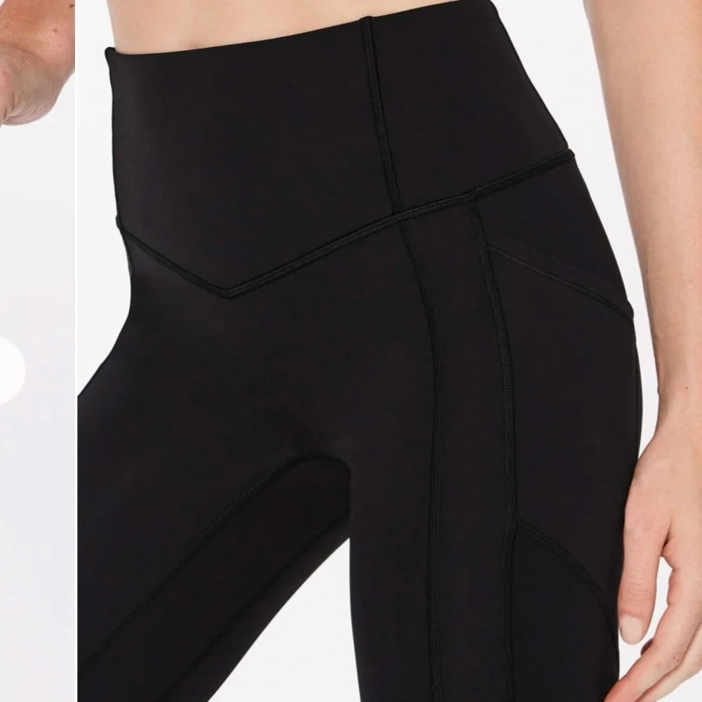 Lululemon All The Right Places Crop II *23" Inseam Women’s 8 Black Pockets - Picture 5 of 16